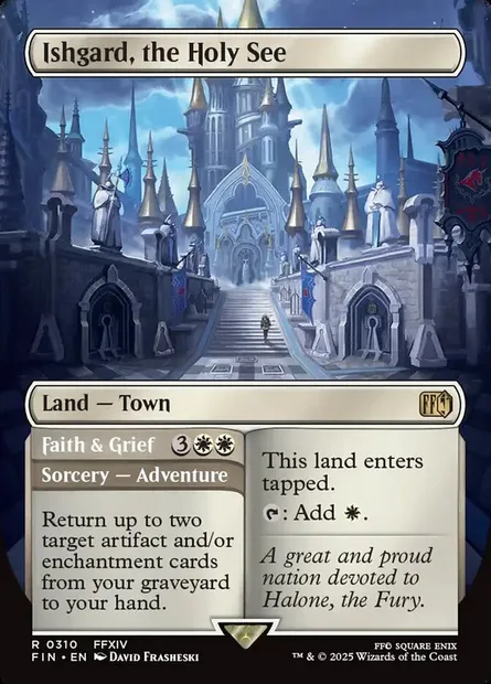 Ishgard, the Holy See // Faith & Grief, Magic card FIN 310 — Final Fantasy set
