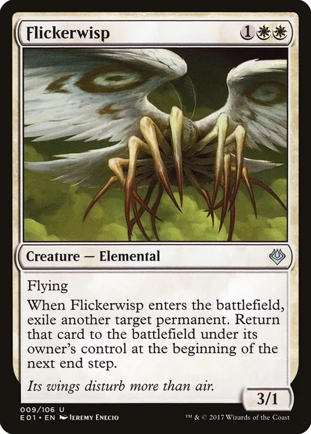 Flickerwisp, Magic card E01 9 — Archenemy: Nicol Bolas set