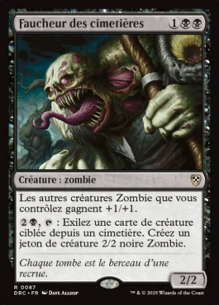 Faucheur des cimetières, carte Magic DRC 87 — extension Aetherdrift Commander