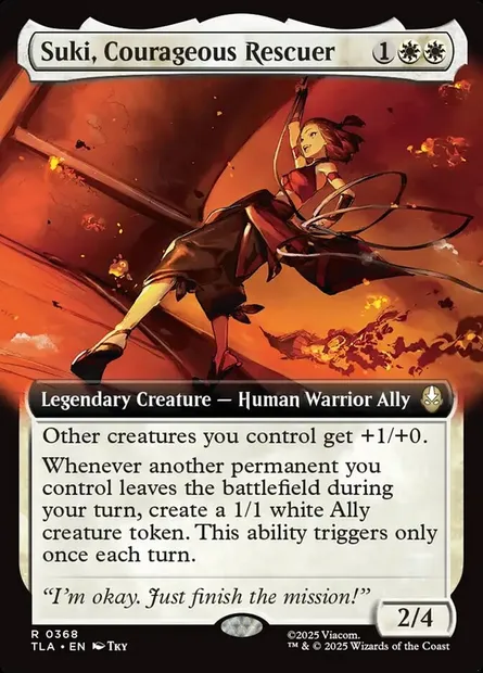 Suki, Courageous Rescuer, Magic card TLA 368 — Avatar: The Last Airbender set
