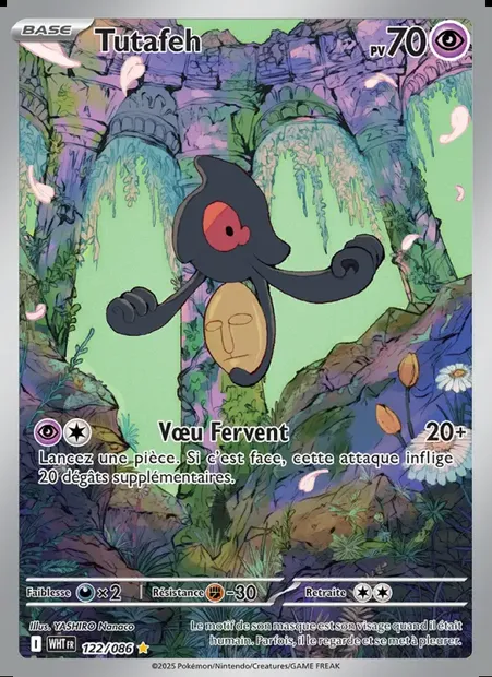 Tutafeh, carte Pokémon WHT 122 — extension Flamme Blanche