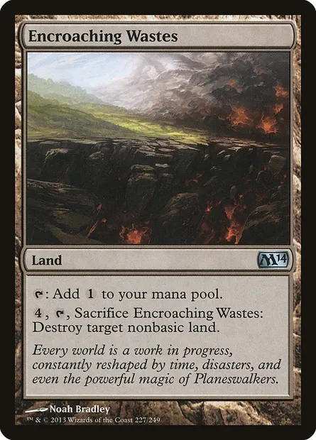 Encroaching Wastes, Magic card M14 227 — Magic 2014 set