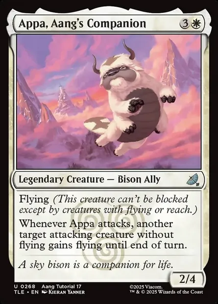 Appa, Aang's Companion, Magic card TLE 268 — Avatar: The Last Airbender Eternal set