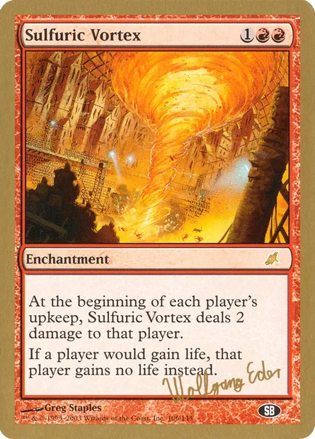 Sulfuric Vortex, Magic card WC03 we106sb — World Championship Decks 2003 set