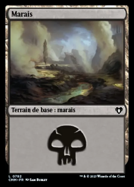 Marais, carte Magic CMM 792 — extension Commander Masters