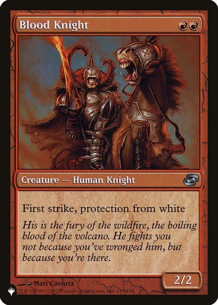 Chevalier sanglant, carte Magic PLST PLC-115 — extension The List