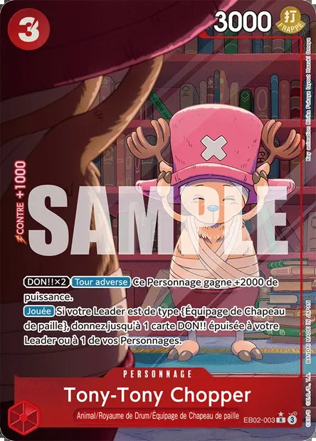 Tony-Tony Chopper, carte One Piece EB02-003 — extension Anime 25th Collection