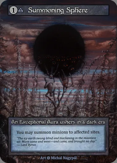 Summoning Sphere, Sorcery card ALP 285 — Alpha set