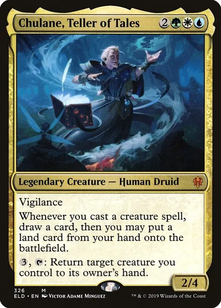 Chulane, Teller of Tales, Magic card ELD 326 — Throne of Eldraine set