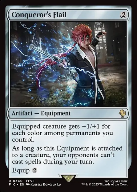 Conqueror's Flail, Magic card FIC 340 — Final Fantasy Commander set