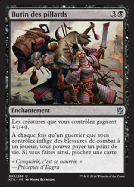 Butin des pillards, carte Magic KTK 83 — extension Les Khans de Tarkir