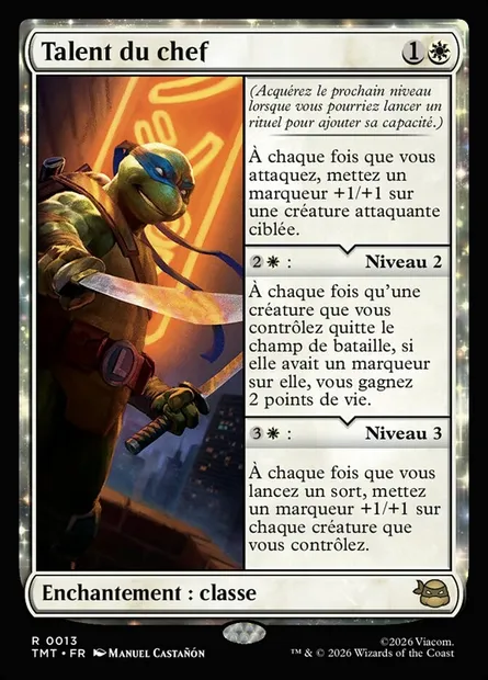 Talent du chef, carte Magic TMT 13 — extension Teenage Mutant Ninja Turtles