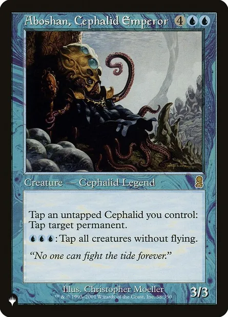 Aboshan, Cephalid Emperor, Magic card PLST ODY-58 — The List set