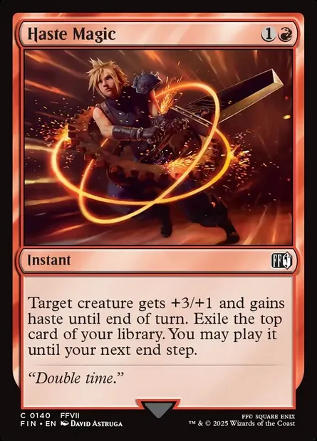 Haste Magic, Magic card FIN 140 — Final Fantasy set