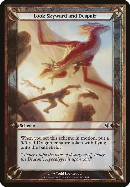 Look Skyward and Despair, carte Magic OARC 24★ — extension Archenemy Schemes