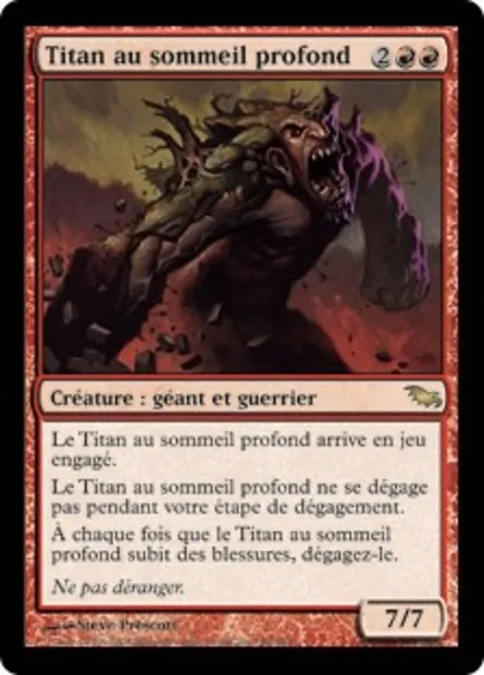 Titan au sommeil profond, carte Magic SHM 89 — extension Sombrelande