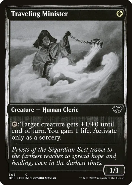 Traveling Minister, Magic card DBL 306 — Innistrad: Double Feature set