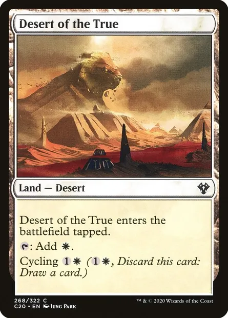 Desert of the True, Magic card C20 268 — Commander 2020 set
