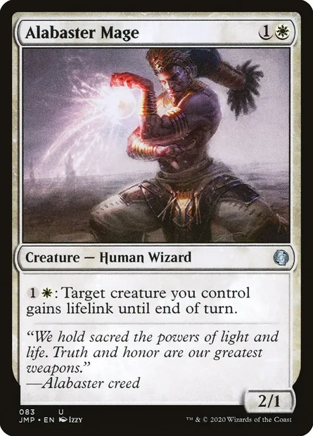 Alabaster Mage, Magic card JMP 83 — Jumpstart set