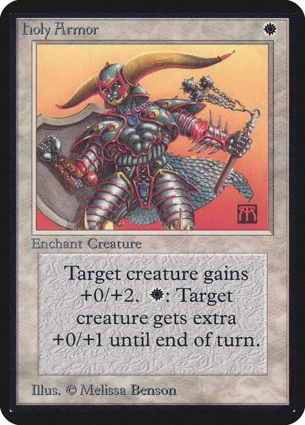 Holy Armor, Magic card LEA 23 — Limited Edition Alpha set