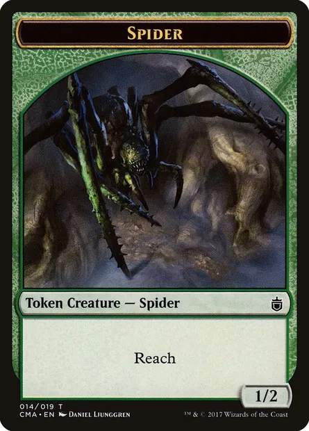 Spider, Magic card TCMA 14 — Commander Anthology Tokens set