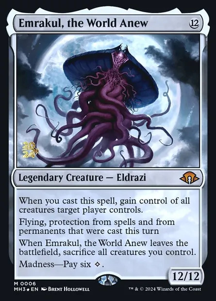 Emrakul, le Monde Renouvelé, carte Magic PMH3 6s — extension Modern Horizons 3 Promos