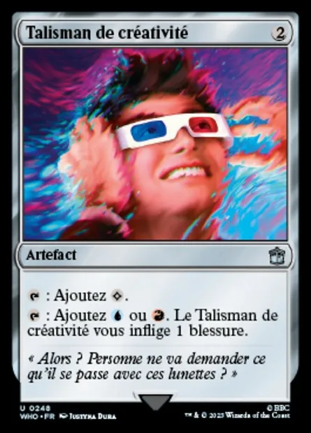Talisman de créativité, carte Magic WHO 248 — extension Doctor Who