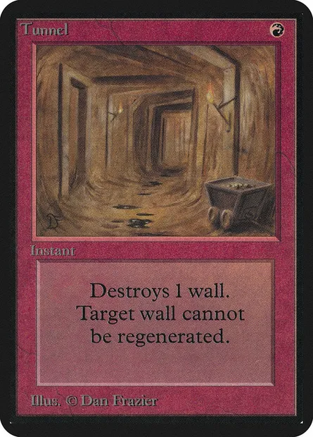 Tunnel, Magic card LEA 178 — Limited Edition Alpha set