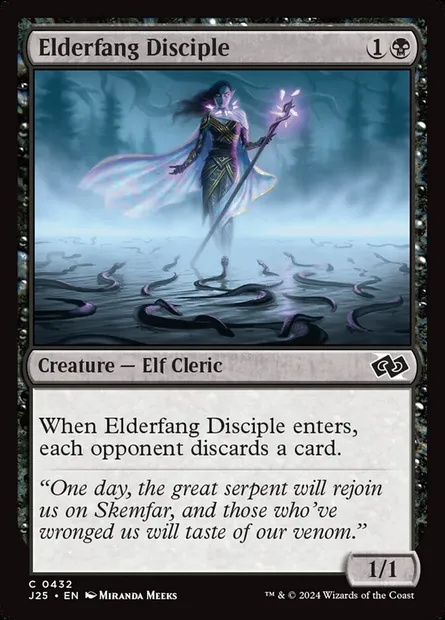 Elderfang Disciple, Magic card J25 432 — Foundations Jumpstart set