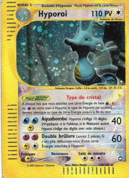 Hyporoi, carte Pokémon AQ 148 — extension Aquapolis