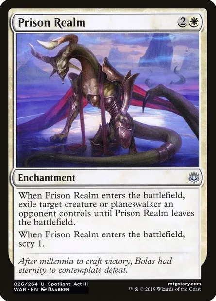 Prison Realm, Magic card WAR 26 — War of the Spark set