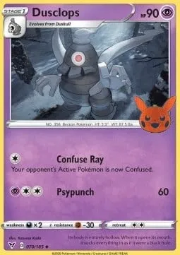 Dusclops, Pokémon card TOT23 070 — Trick or Trade 2023 set