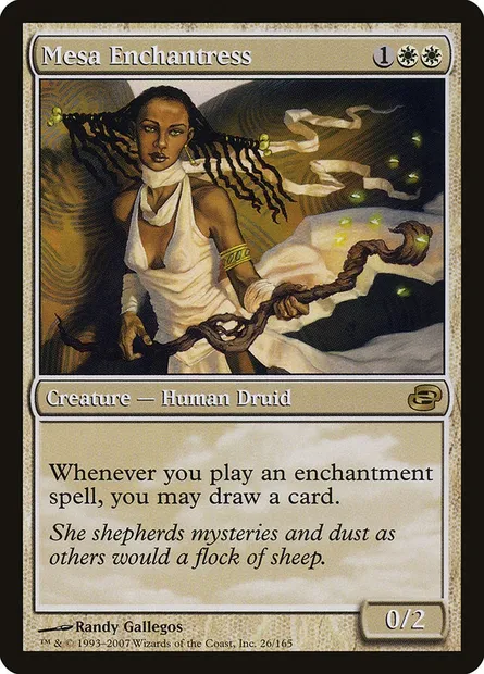Mesa Enchantress, Magic card PLC 26 — Planar Chaos set
