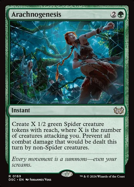 Arachnogenesis, Magic card DSC 169 — Duskmourn: House of Horror Commander set