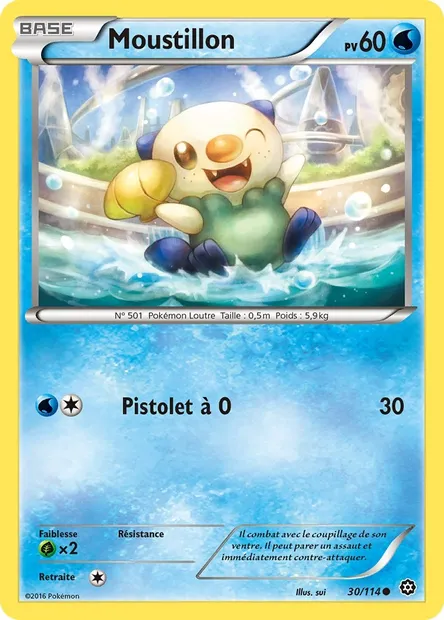Moustillon, carte Pokémon STS 30 — extension Offensive Vapeur