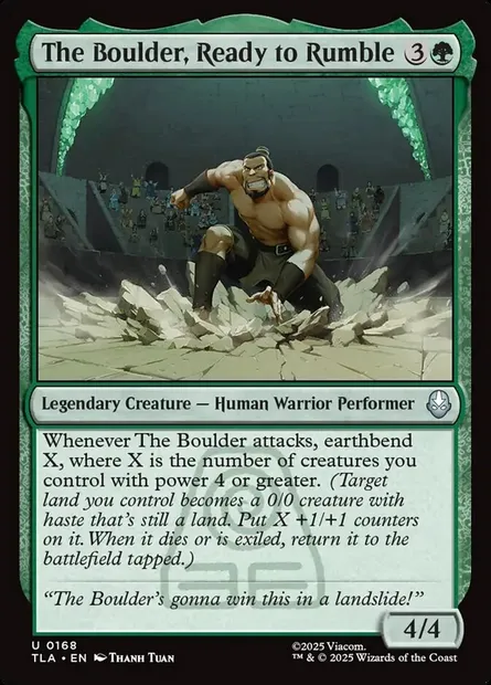 The Boulder, Ready to Rumble, Magic card TLA 168 — Avatar: The Last Airbender set