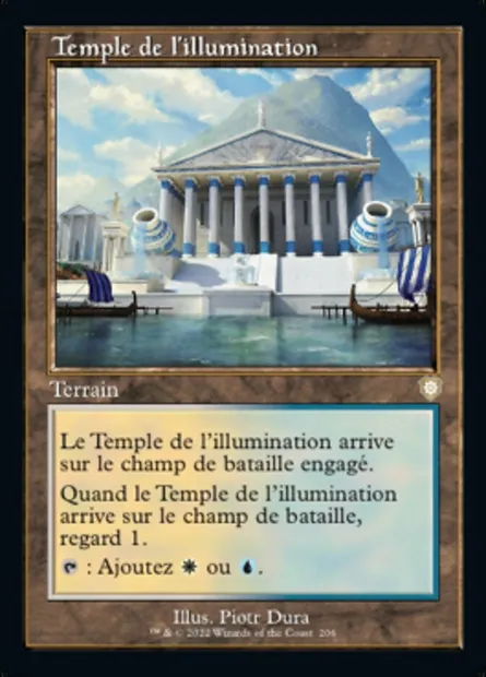 Temple de l'illumination, carte Magic BRC 206 — extension The Brothers' War Commander