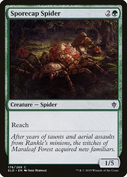 Sporecap Spider, Magic card ELD 176 — Throne of Eldraine set