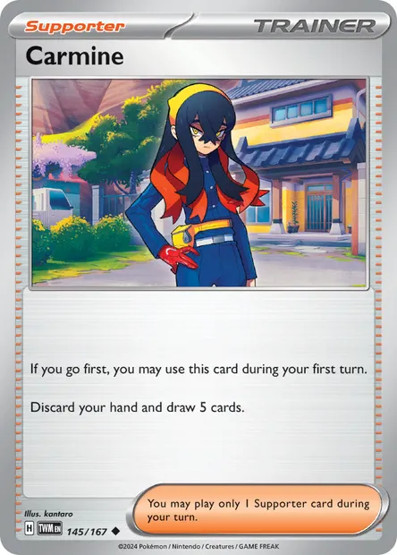 Carmine, Pokémon card TWM 145 — Twilight Masquerade set