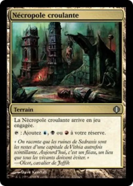 Nécropole croulante, carte Magic ALA 222 — extension Les éclats d'Alara