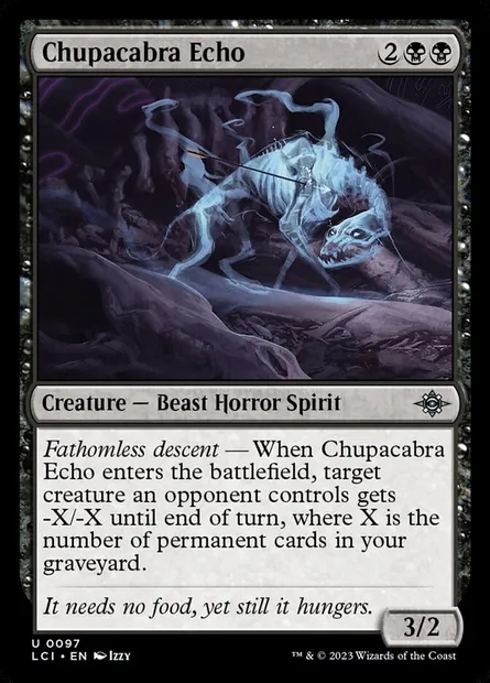 Chupacabra Echo, Magic card LCI 97 — The Lost Caverns of Ixalan set