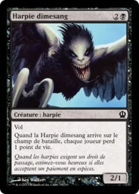 Harpie dîmesang, carte Magic THS 79 — extension Theros