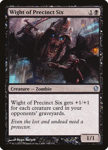 Wight of Precinct Six, Magic card C13 100 — Commander 2013 set