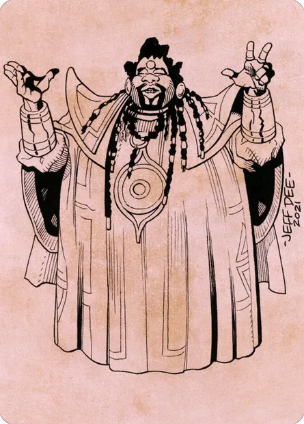 Alaundo the Seer // Alaundo the Seer, carte Magic ACLB 61 — extension Battle for Baldur's Gate Art Series