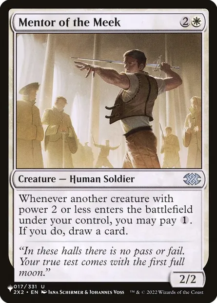 Mentor des humbles, carte Magic PLST 2X2-17 — extension The List