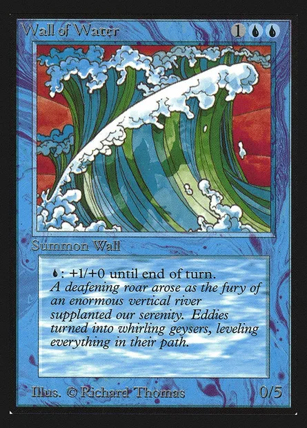 Mur d'eau, carte Magic CED 91 — extension Collectors' Edition