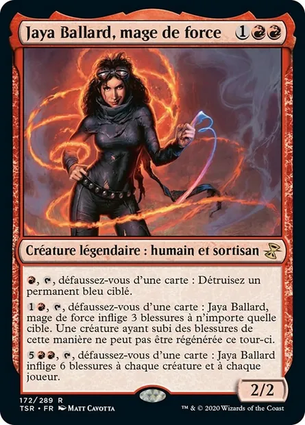 Jaya Ballard, mage de force, carte Magic TSR 172 — extension Spirale Temporelle Remastered