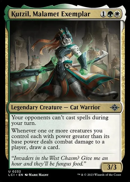 Kutzil, Malamet Exemplar, Magic card LCI 232 — The Lost Caverns of Ixalan set