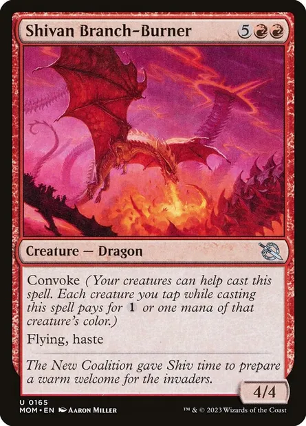 Shivan Branch-Burner, Magic card MOM 165 — March of the Machine set
