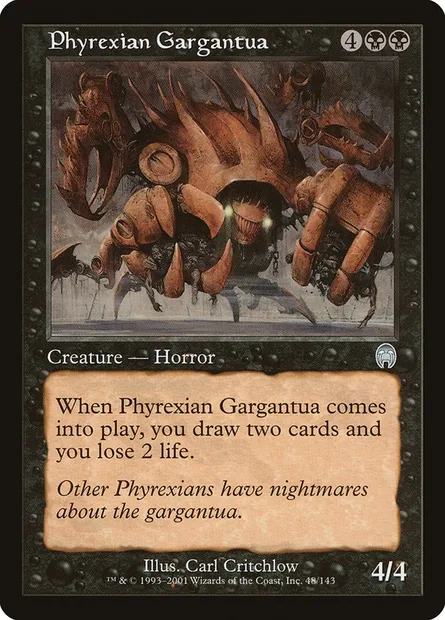 Phyrexian Gargantua, Magic card APC 48 — Apocalypse set